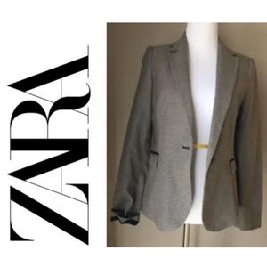 Zara Patch Elbow Blazer Small